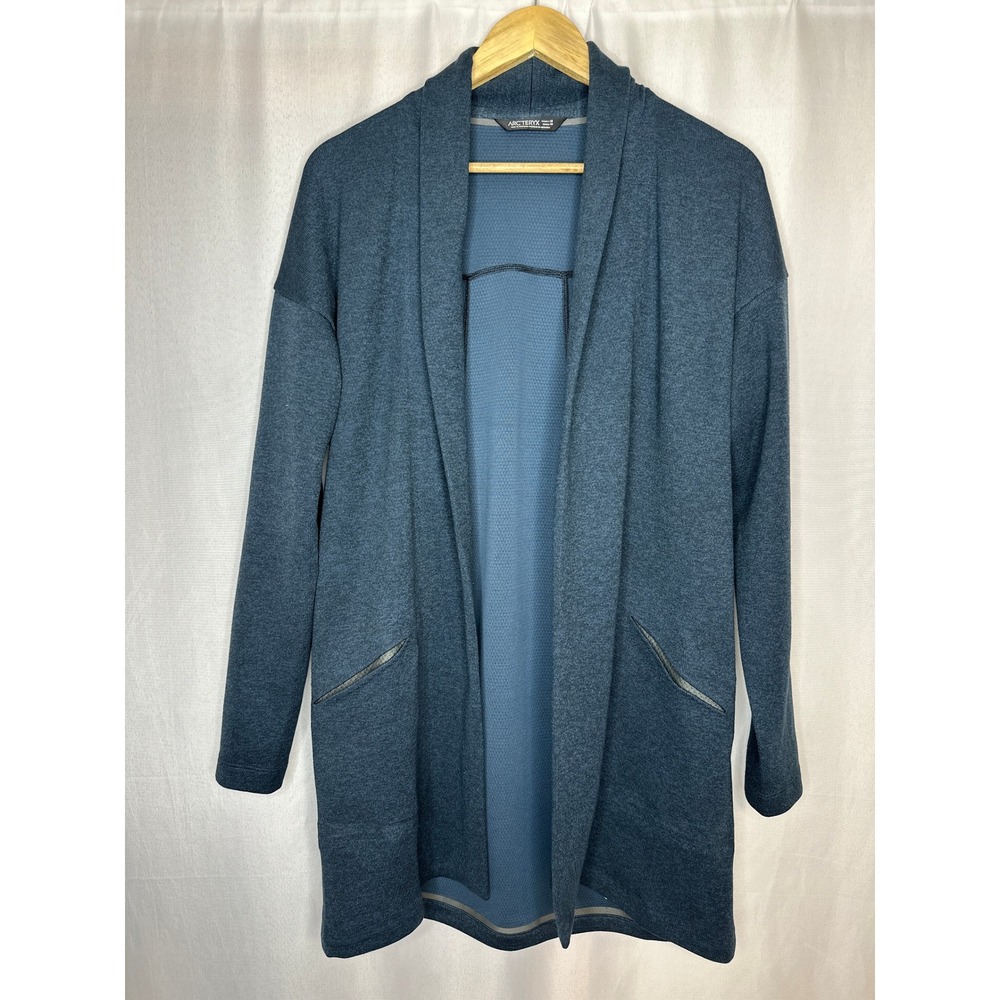 Arc'teryx Laina Shawl Collar Blue Cardigan MEDIUM Gorpcore Athleisure Outdoor